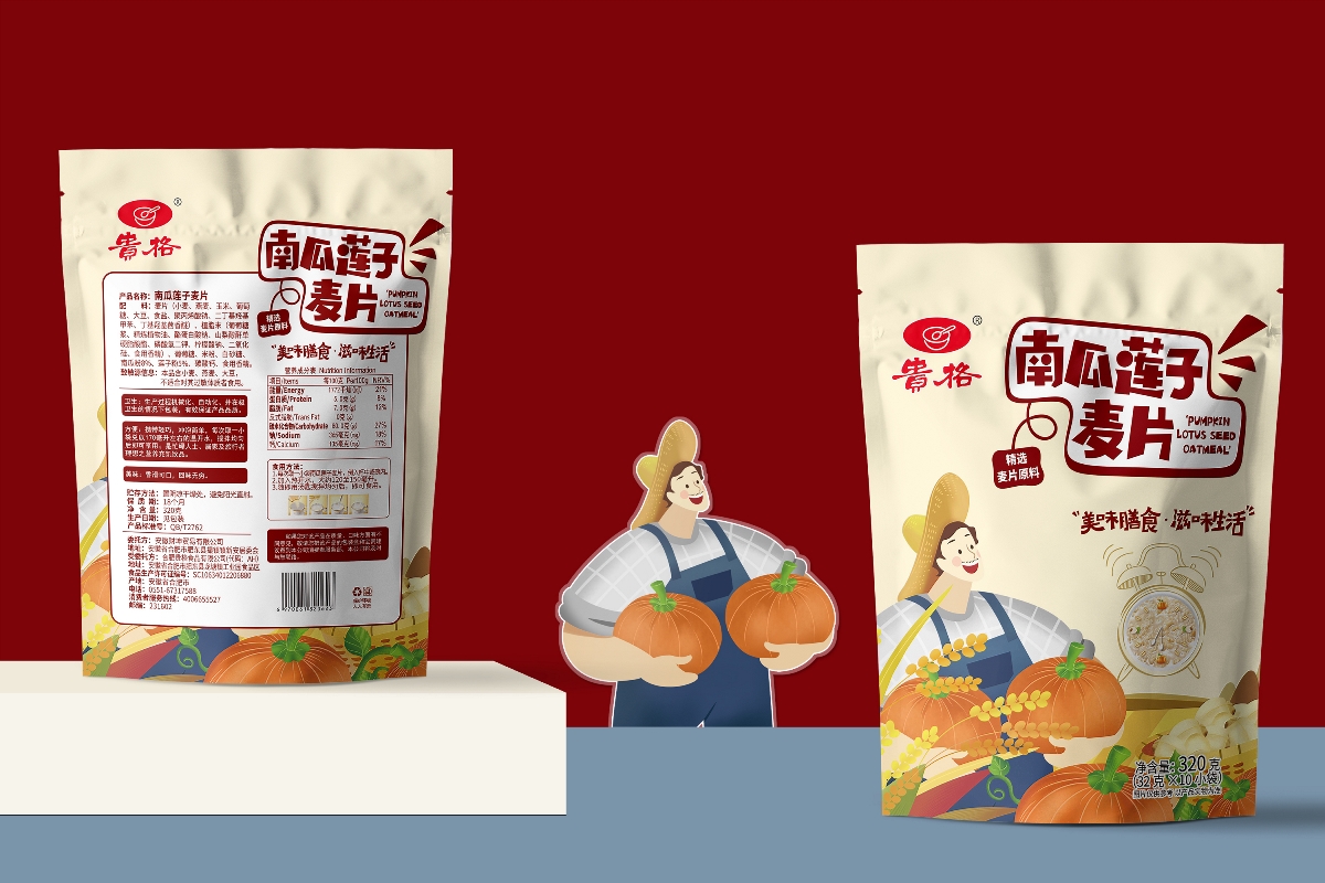 百纳出品 | 安徽贵格·营养麦片包装设计案例