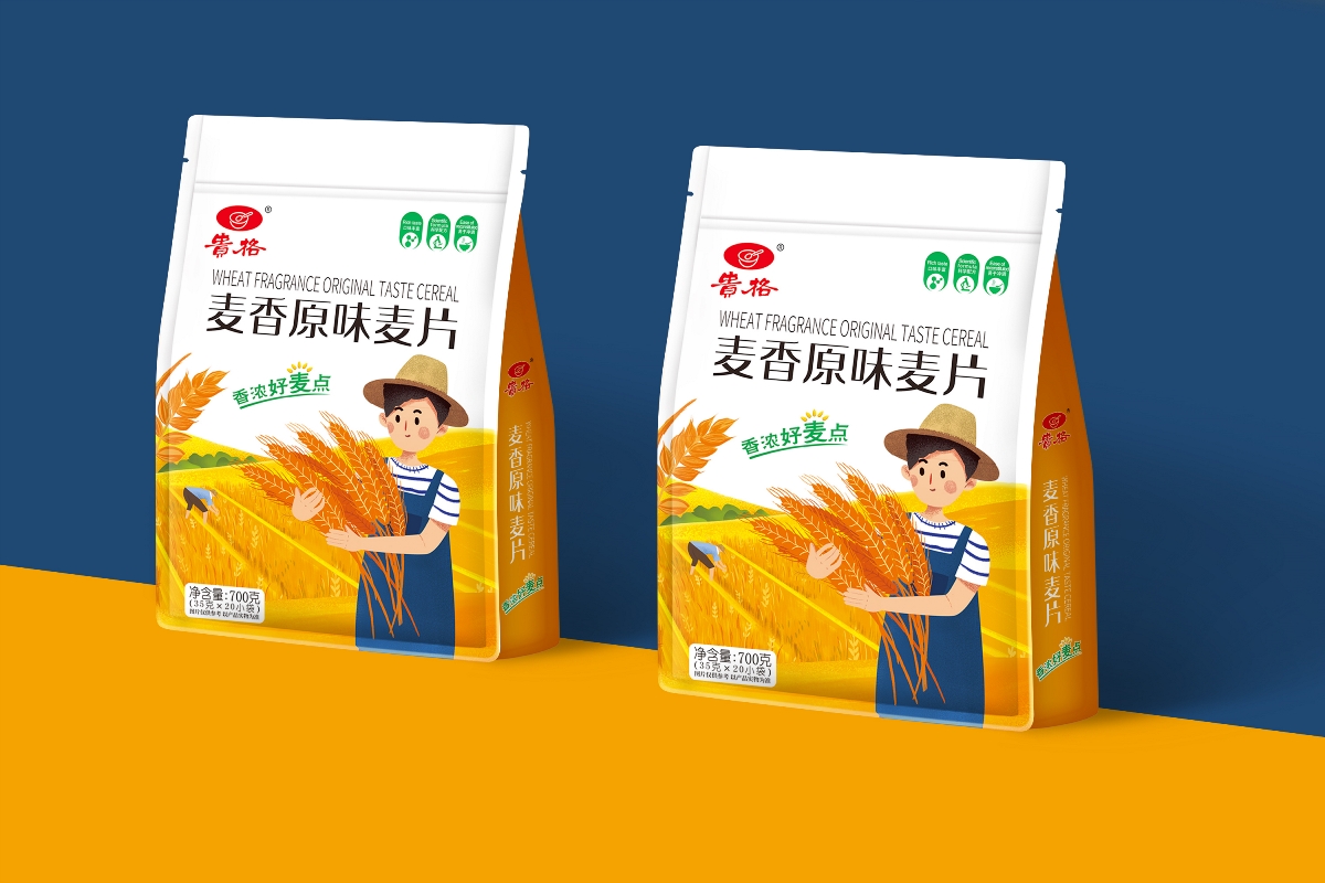 百納出品 | 安徽貴格·營養(yǎng)麥片包裝設計案例