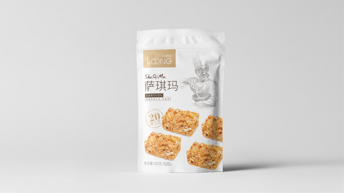 沙琪瑪原創(chuàng)休閑食品包裝設(shè)計(jì)