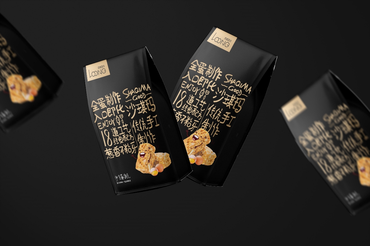 沙琪瑪原創(chuàng)休閑食品包裝設(shè)計(jì)