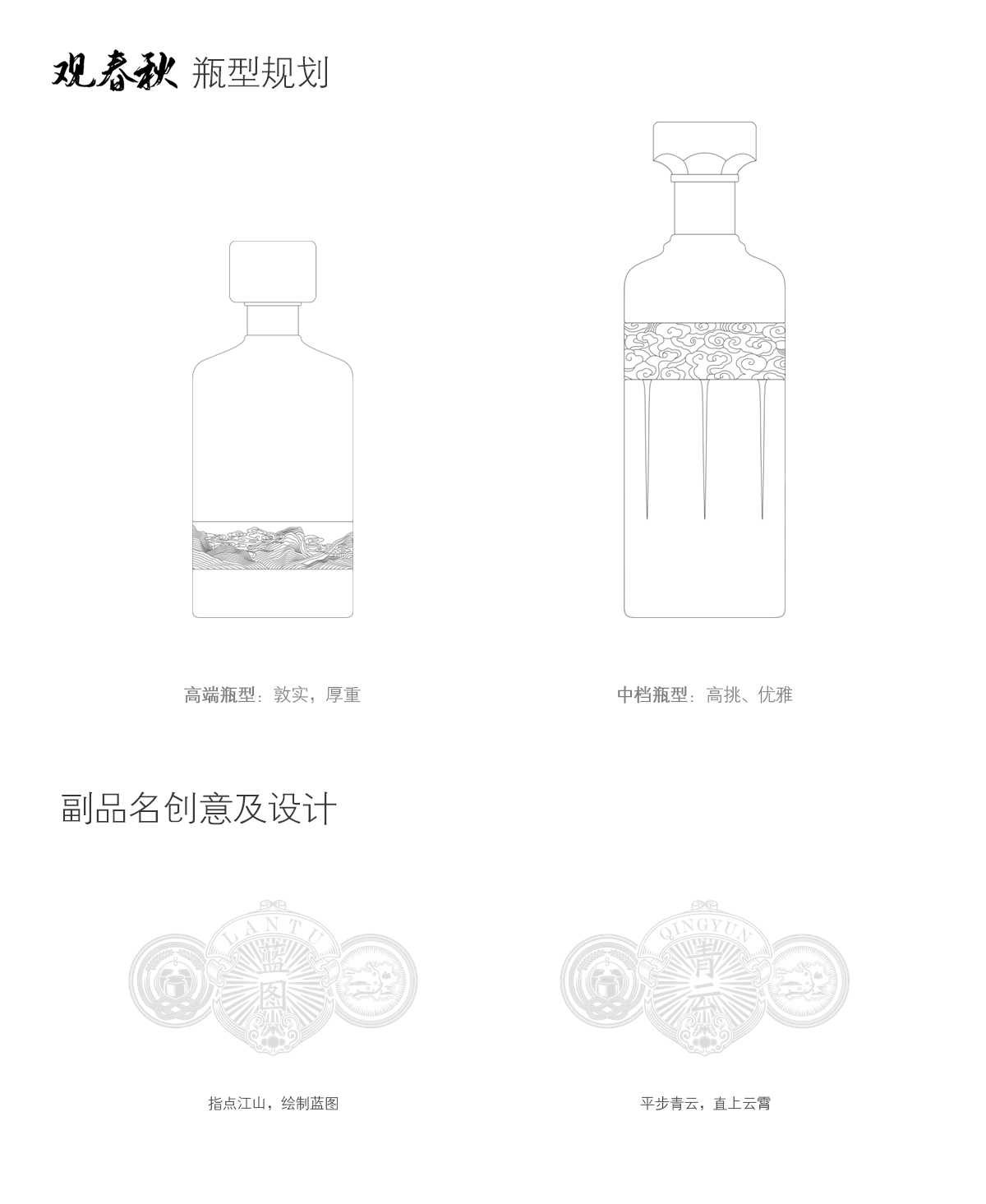 酱香型白酒包装设计-传统风格白酒包装设计【黑马奔腾】