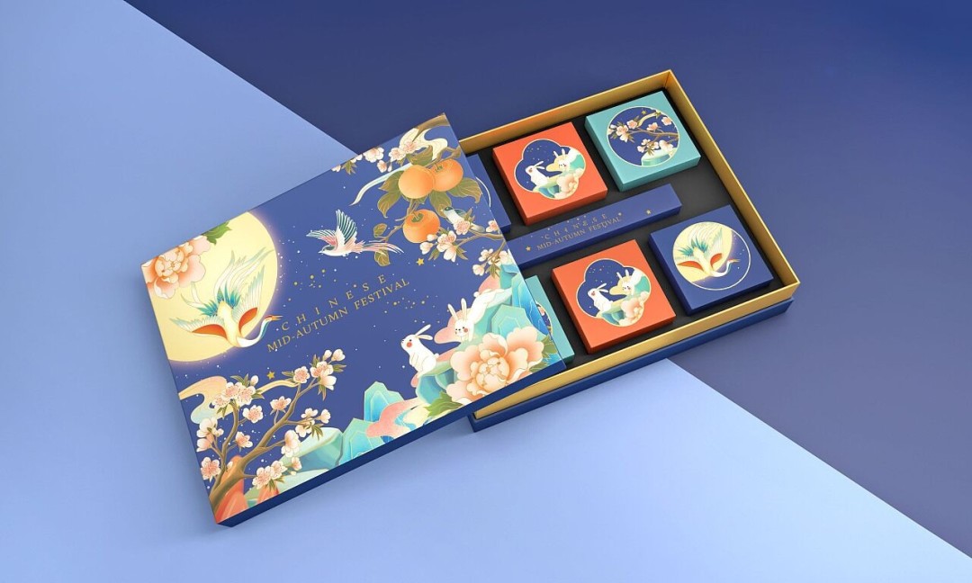 国潮月饼礼盒包装设计