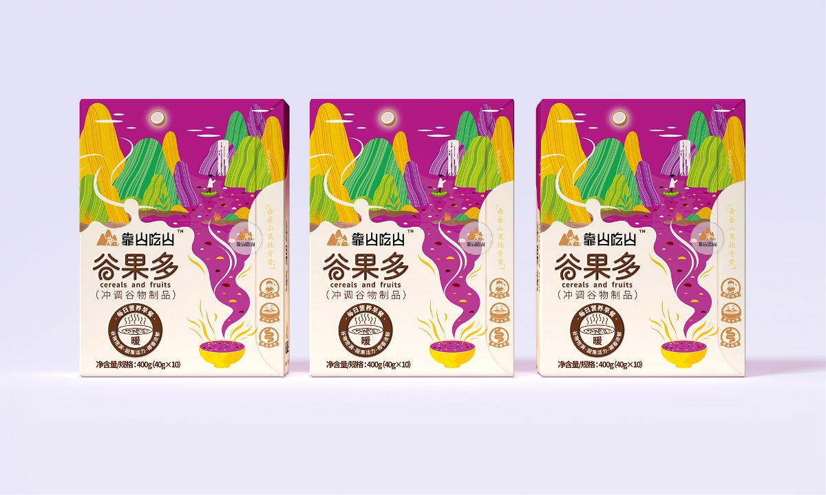 包装界的新中式—扬子江•靠山吃山营养代餐品牌包装设计|厚启设计