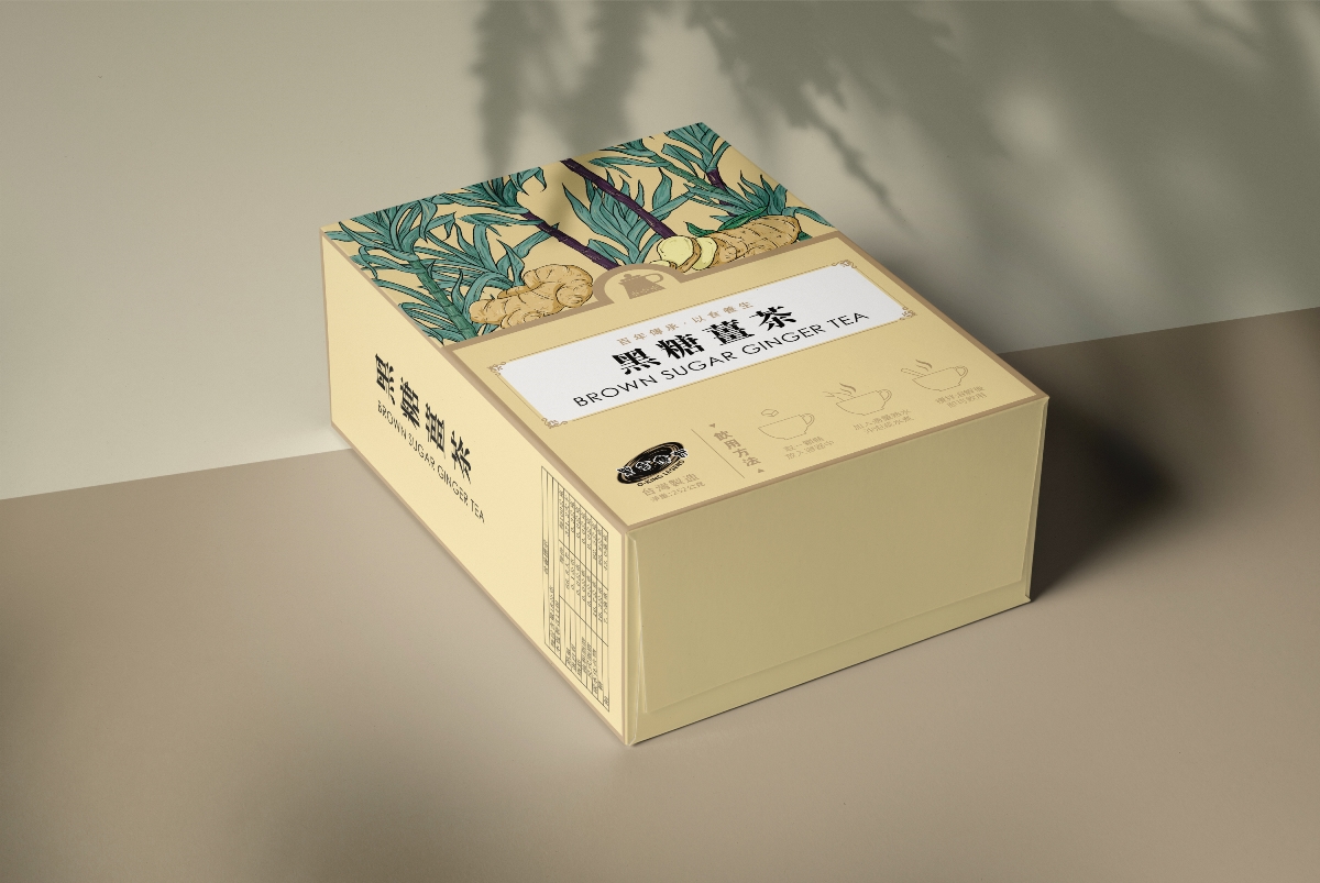 姜茶花茶系列包装