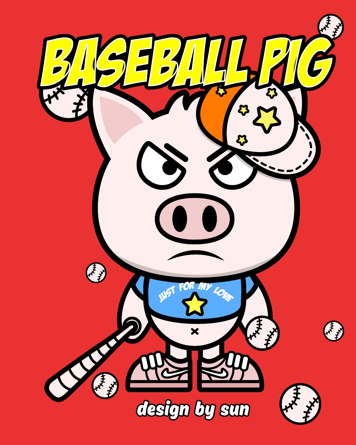 爱打棒球的猪