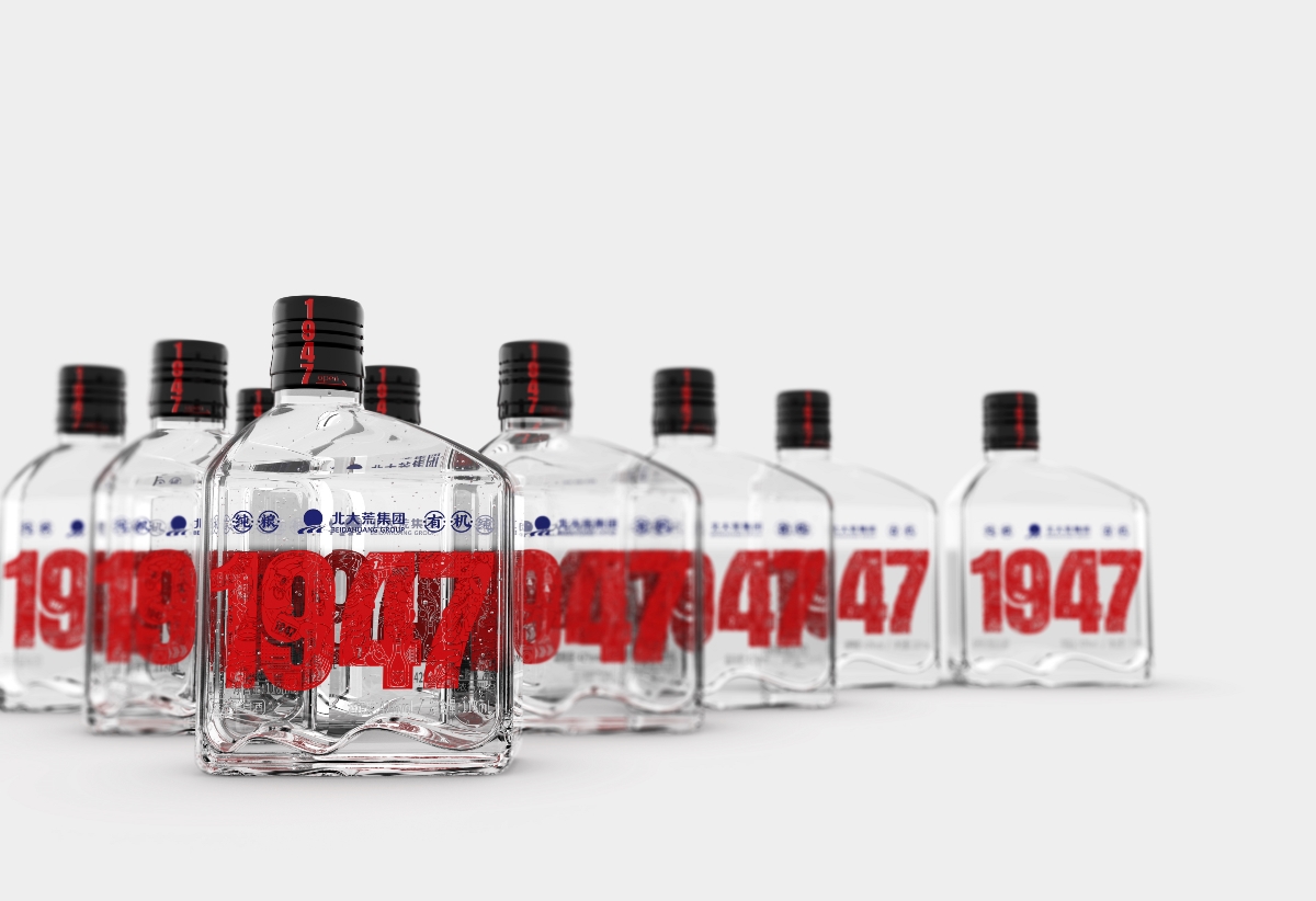 美威创意—北大荒1947小白酒包装设计