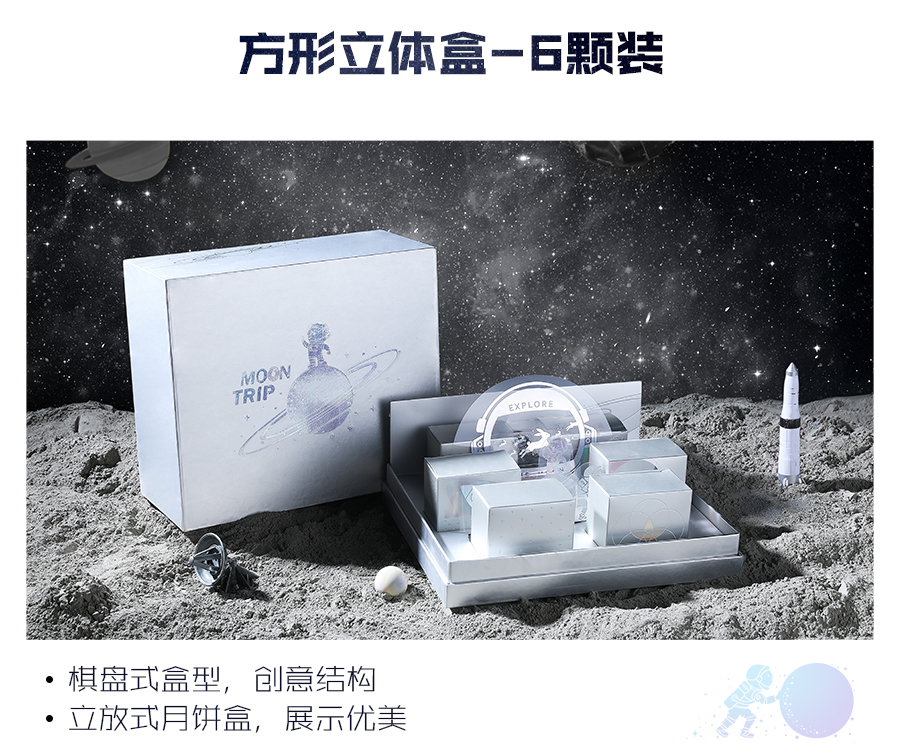 【方森园】中秋月饼包装礼盒设计——《月球之旅》