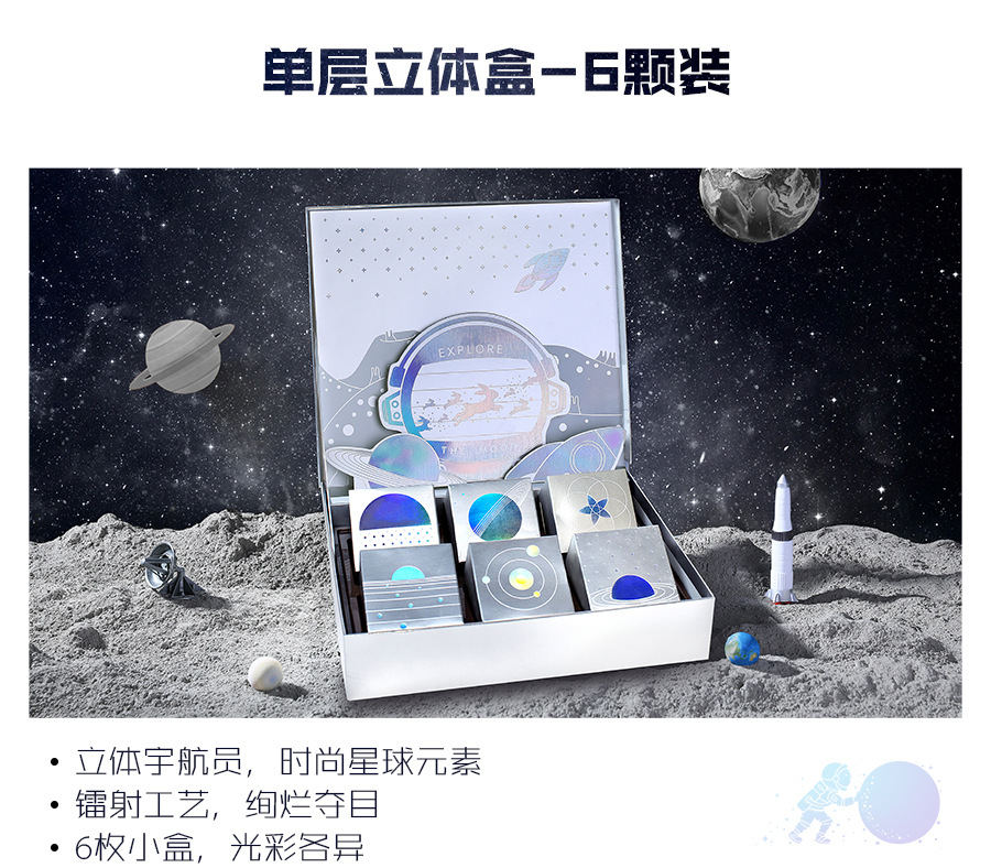 【方森园】中秋月饼包装礼盒设计——《月球之旅》