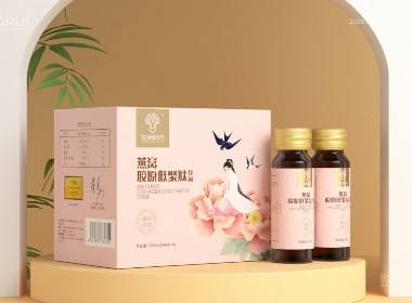 保健品包装 燕窝胶原蛋白肽 燕窝胶原低聚肽 女性滋补保健饮品 · 生命初元©刘益铭 原创作品
