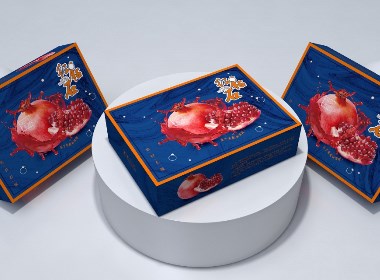 突尼斯石榴包装盒、水果通用包装盒、高端大气节日礼盒