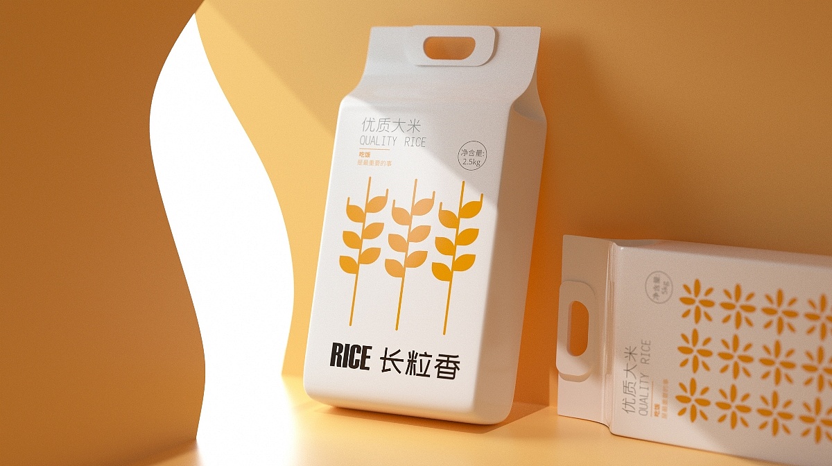 大米品牌系列插畫包裝設計