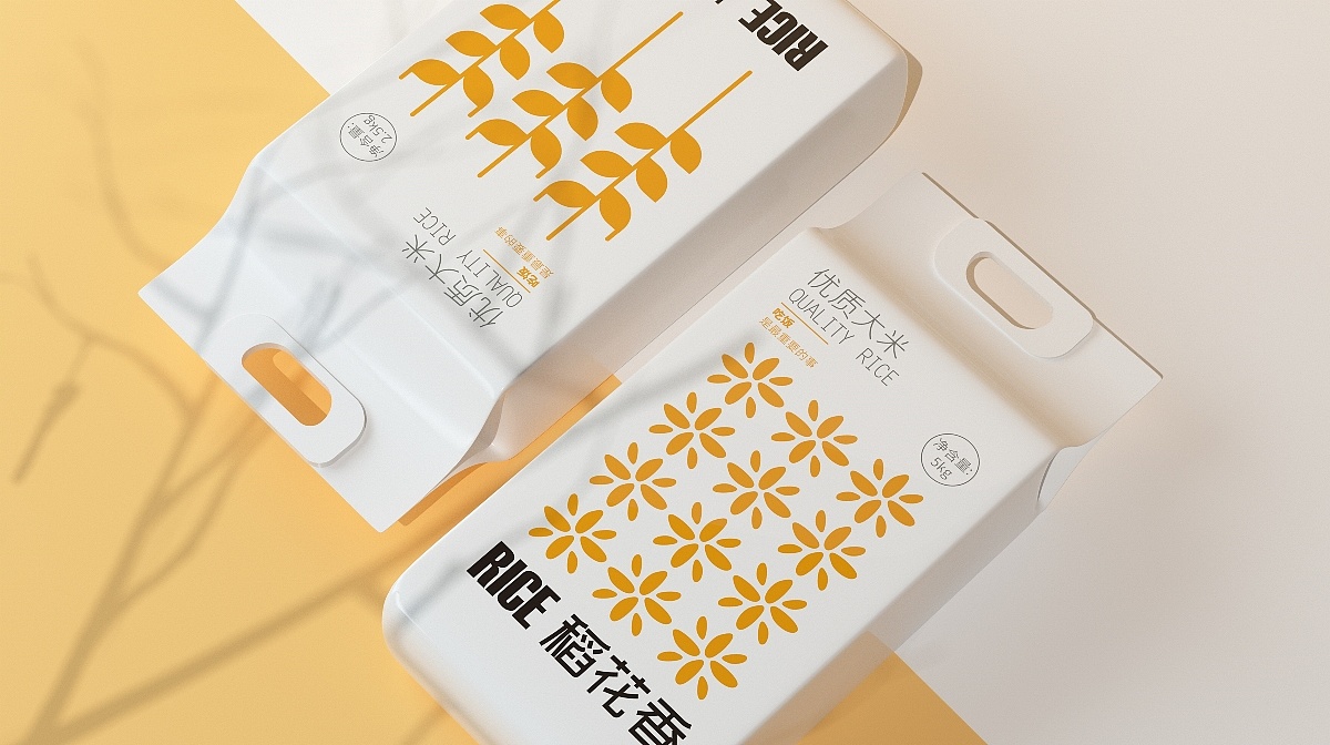 大米品牌系列插畫包裝設計