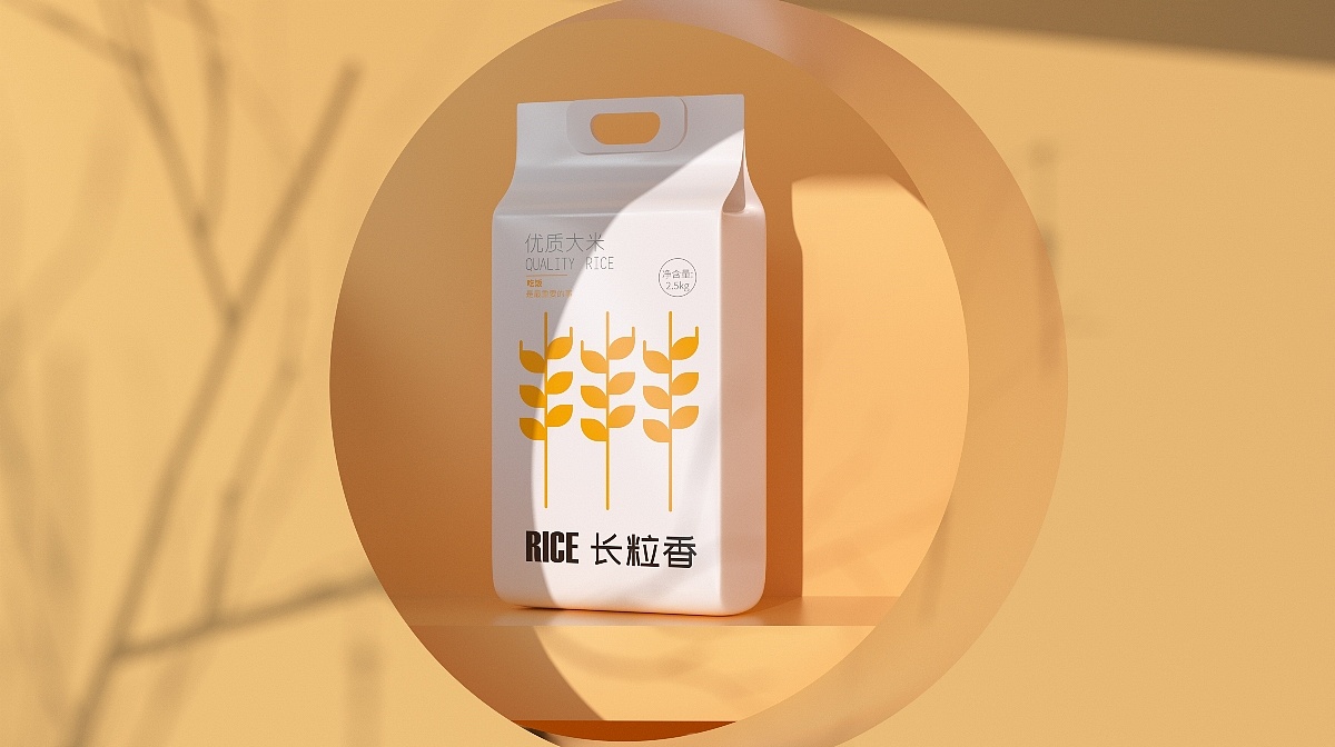 大米品牌系列插畫包裝設計