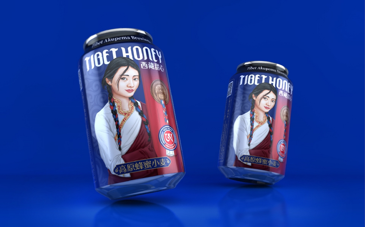 西藏阿克斑玛-精酿啤酒包装设计