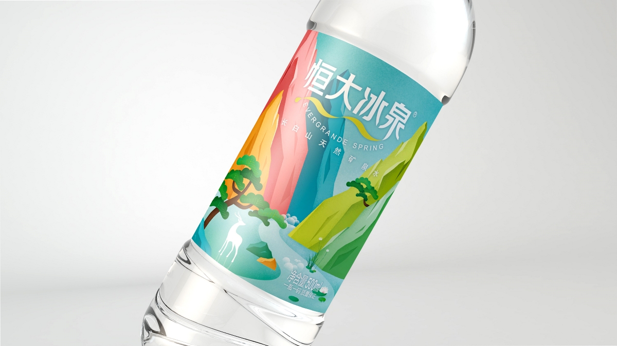 恒大冰泉 × 3721設(shè)計 | 一瓶礦泉水帶你，領(lǐng)略禪意四季長白山