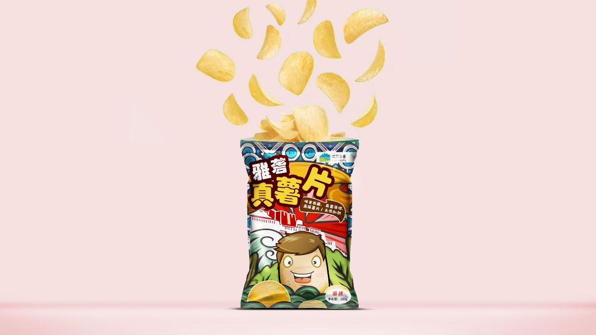 西藏雅砻薯片包装设计