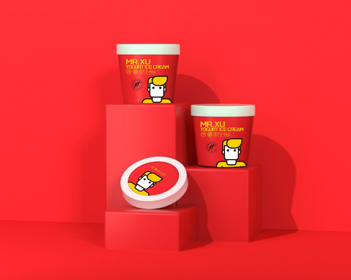 炒酸奶包裝設計