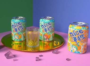 雪花啤酒/NICE橙果啤包装设计