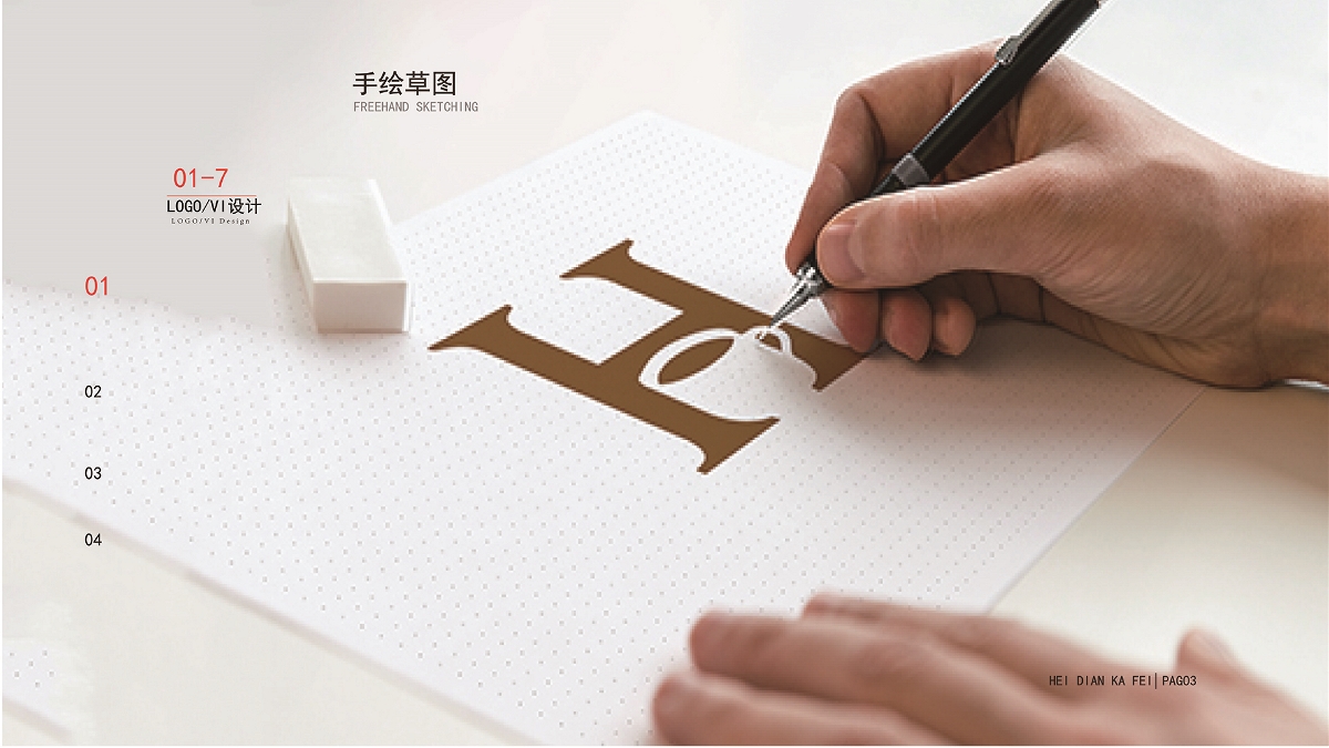 黑點(diǎn)咖啡品牌logo/VI提案