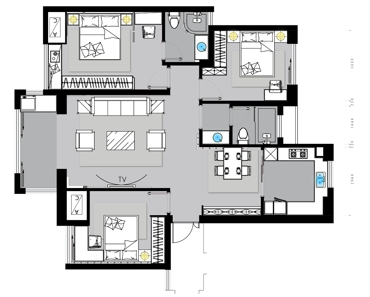 時光·印象 |120m²追求簡單中透著時光的印象 