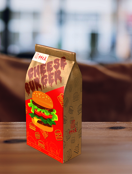 牛牛大气-汉堡包-包装设计