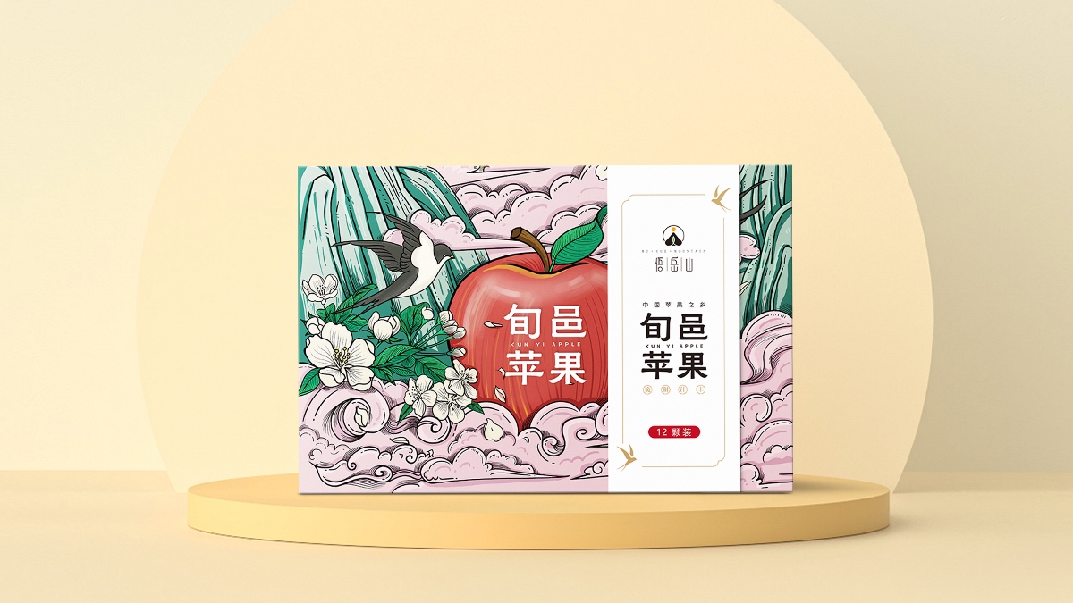 水果包裝 - 旬邑蘋果禮盒包裝設(shè)計