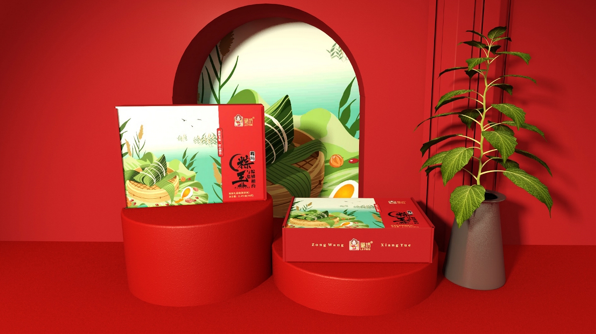 象鸟品牌X上海·璐坊粽王X食品粽子包装设计