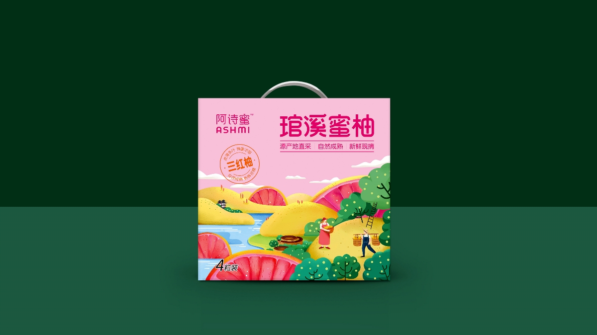 柚子水果包装设计