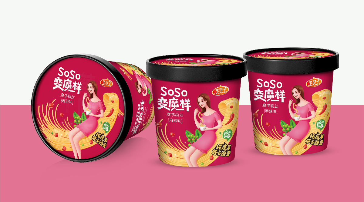 沃愛廣告|魔芋粉包裝設(shè)計粉絲
