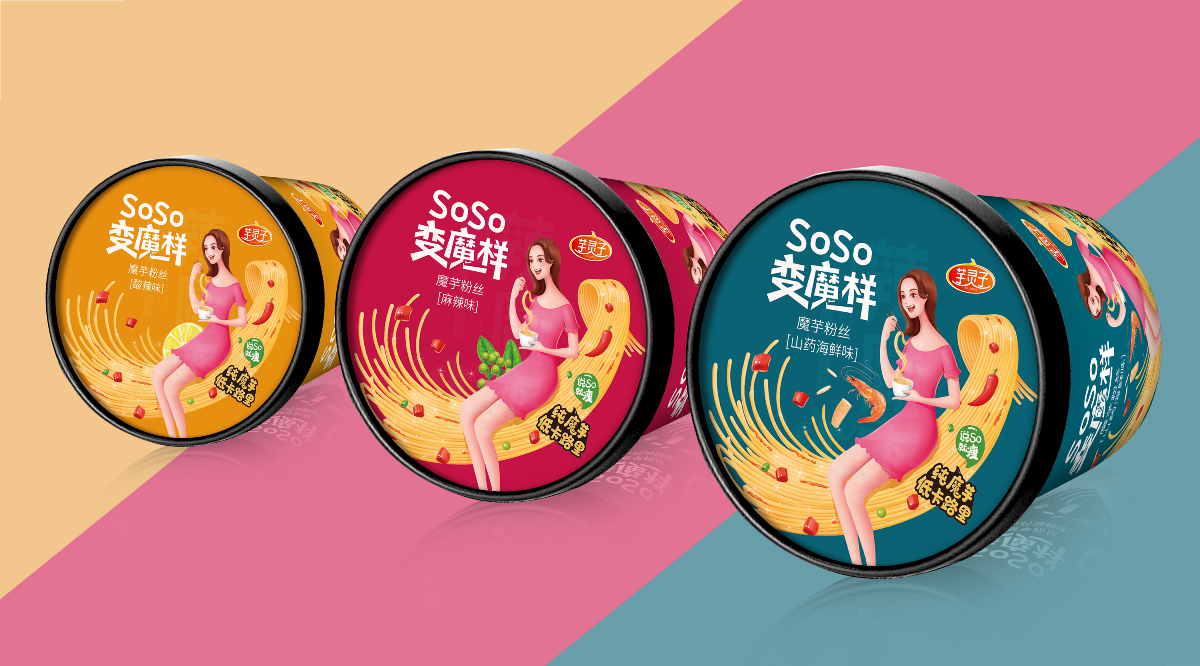 沃愛廣告|魔芋粉包裝設(shè)計粉絲