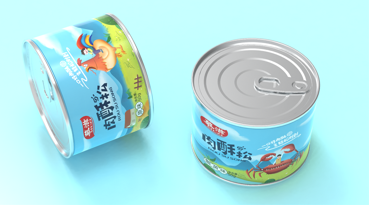 沃愛廣告|肉松包裝設計