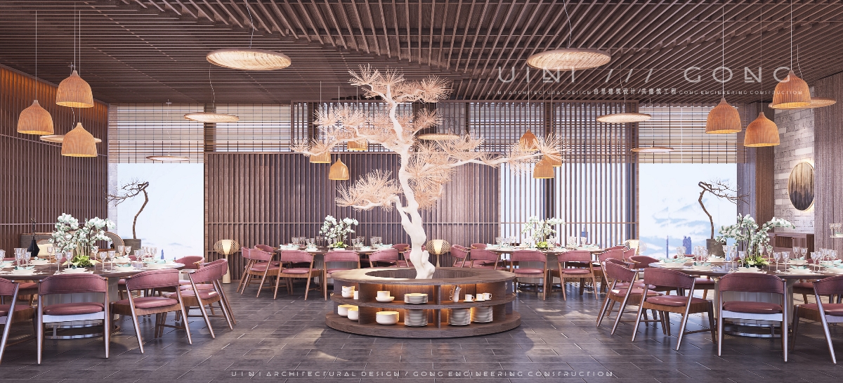 由里建筑设计|商业空间  花都椰林K17海鲜码头餐厅