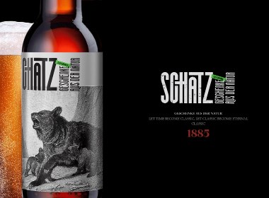 Schatz啤酒包装设计酒类包装插画