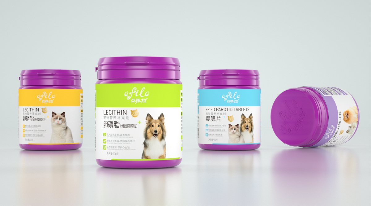 沃爱广告|亚菲拉-宠物营养保健品包装设计