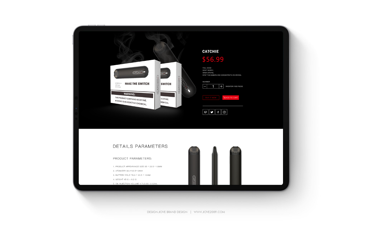 CATCHIE电子烟品牌设计-集唯包装设计