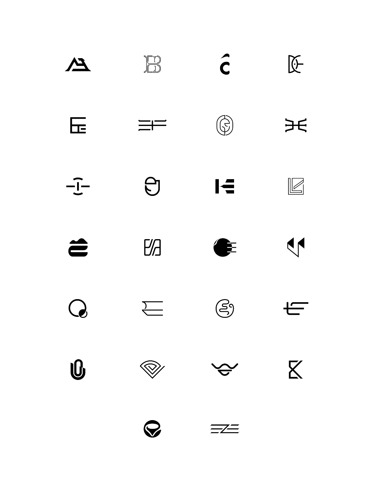 字母E-logo设计练习