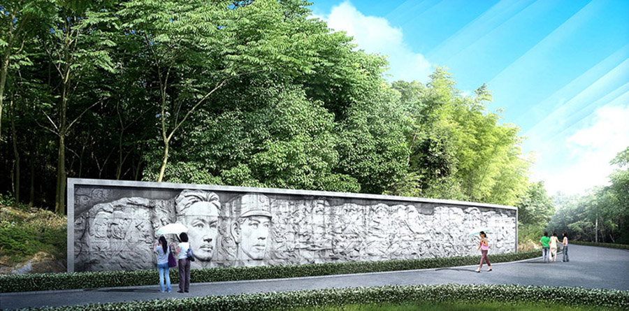 烈士陵园纪念碑设计案例效果图