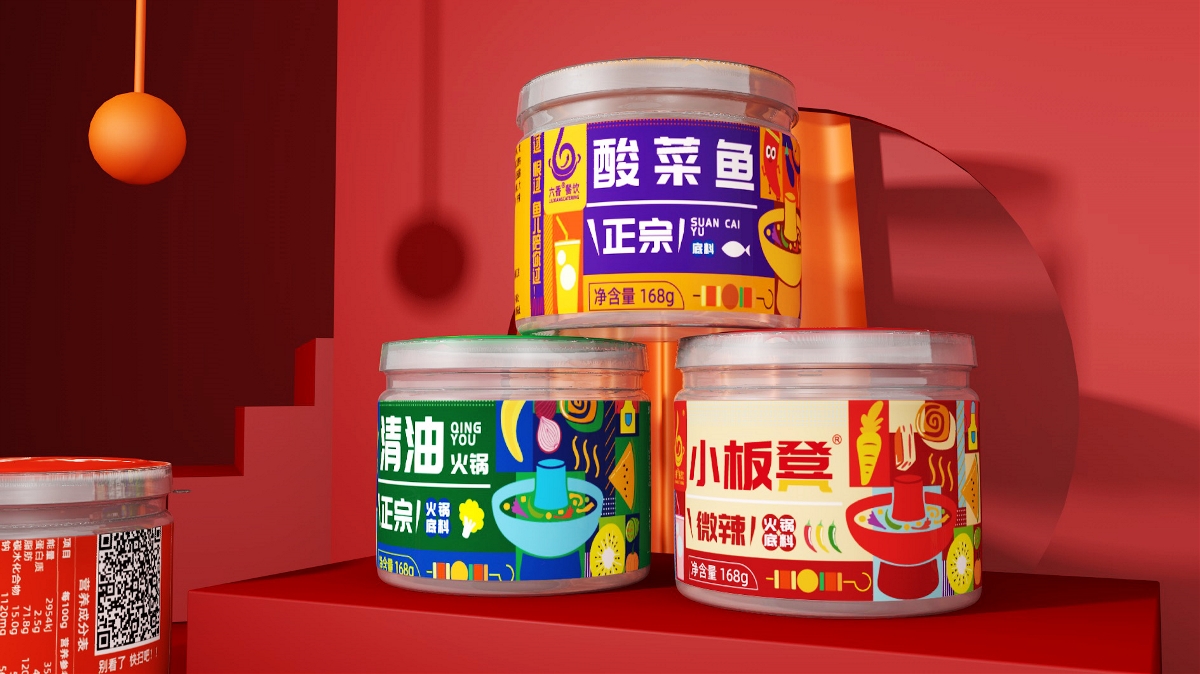 象鳥品牌×六香餐飲火鍋底料×包裝設計