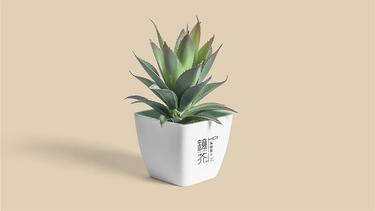 一組日系風格鏡界風物館LOGO字體設計-悟杰品牌視覺設計