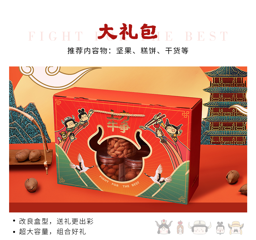 【方森园】新年礼盒包装设计——《力争上牛》