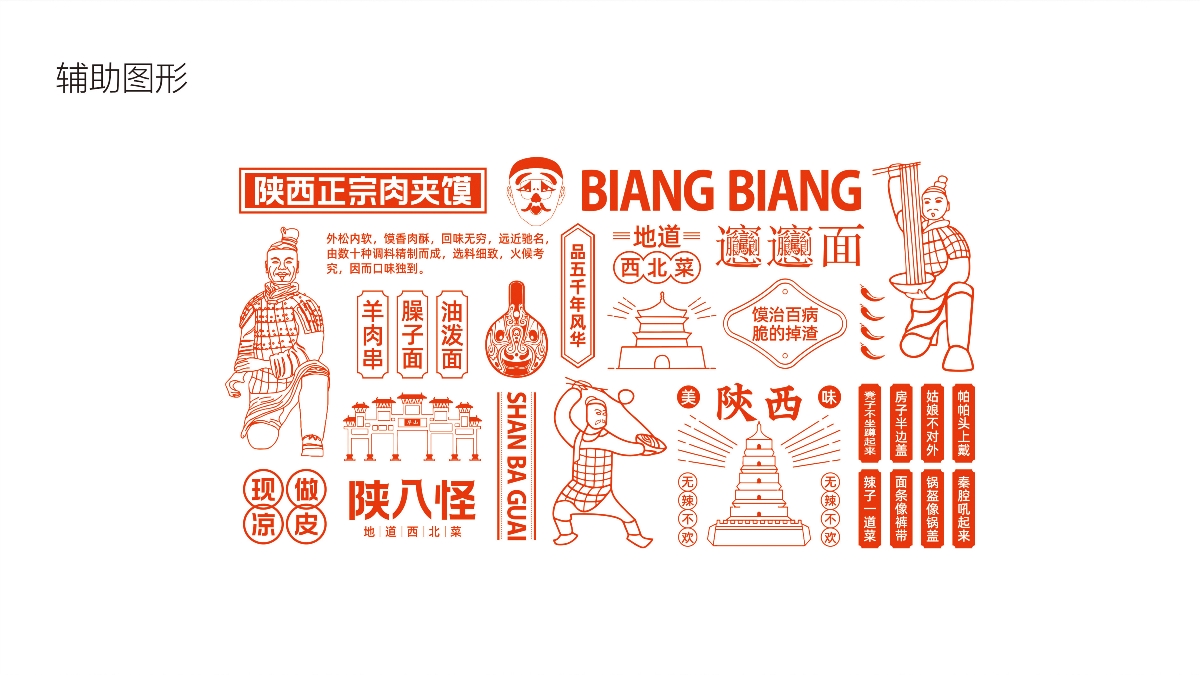 三秦五味陜八怪品牌形象