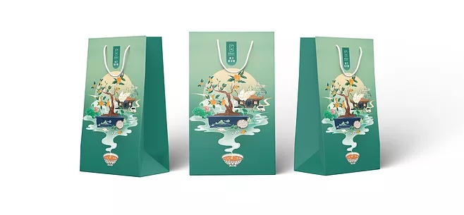 武夷山水-包装插画