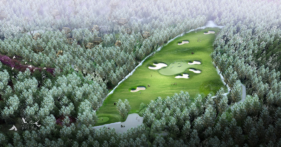 高尔夫球场设计案例效果图