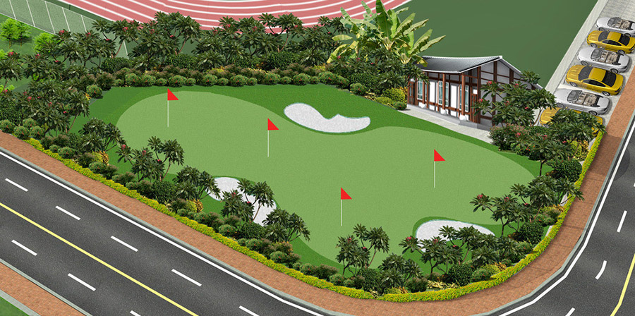 高尔夫球场设计案例效果图