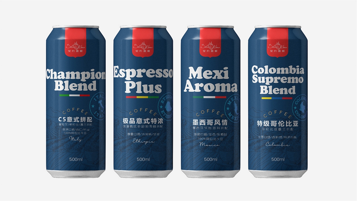 SilverMona银月咖啡包装系列包装设计 | 摩尼视觉原创