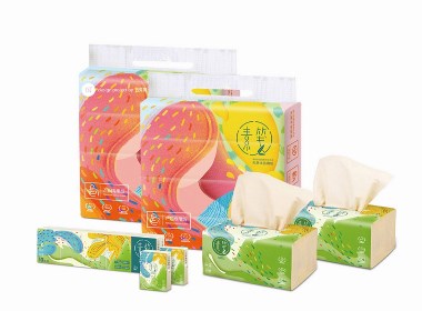 五克氮²×素笺︱母婴纸巾包装 