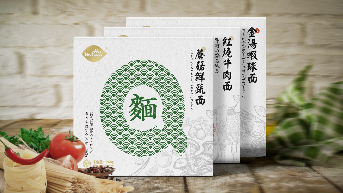 HUMAMA Q麺系列包装设计|摩尼视觉原创