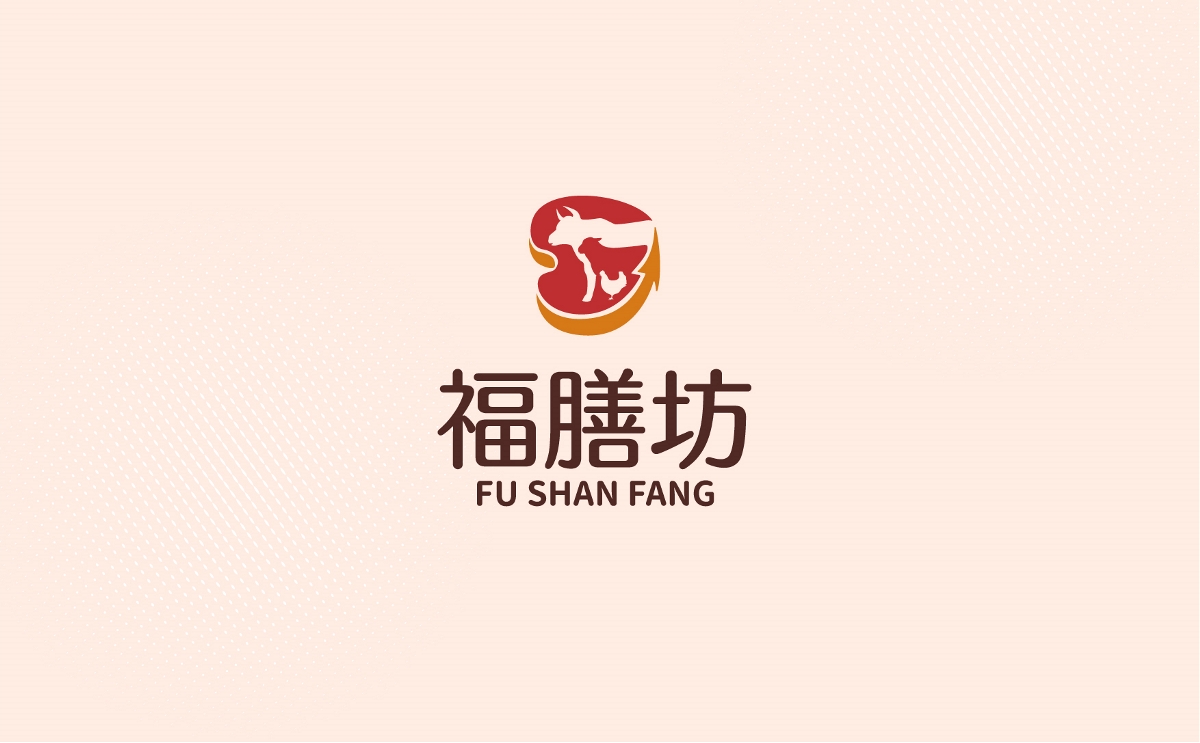 福膳坊冷鏈肉聯(lián)品牌logo設(shè)計(jì)