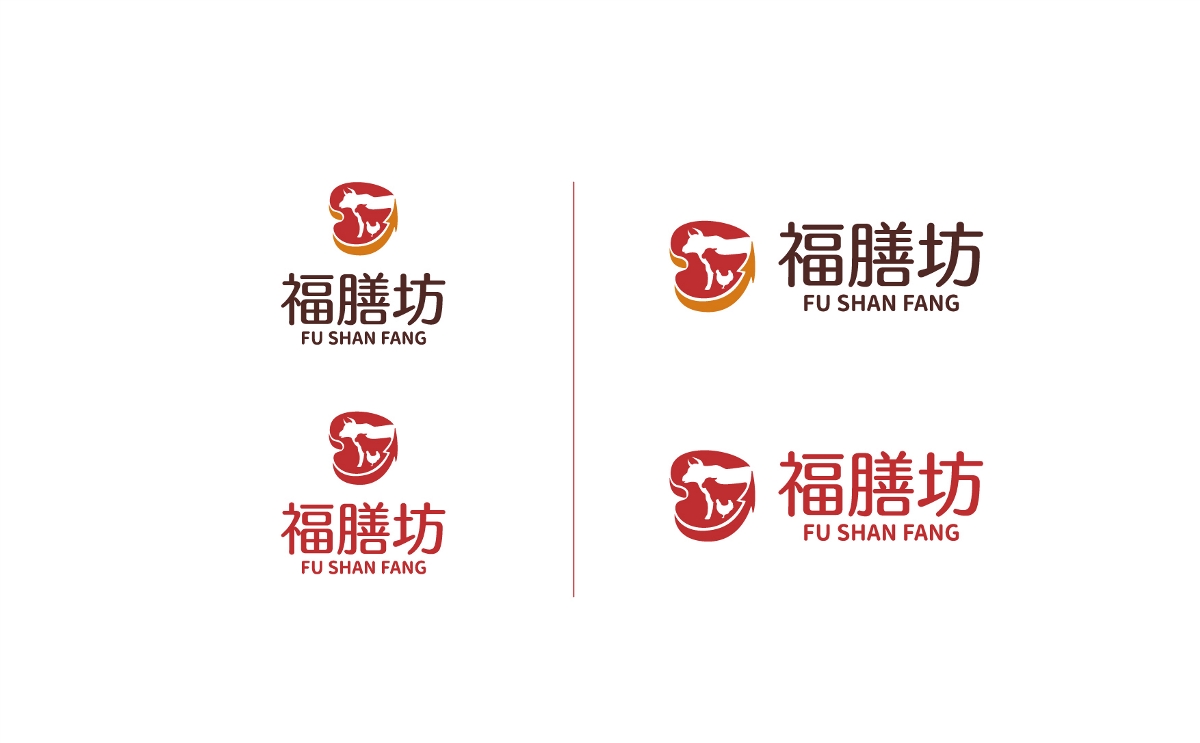 福膳坊冷鏈肉聯品牌logo設計