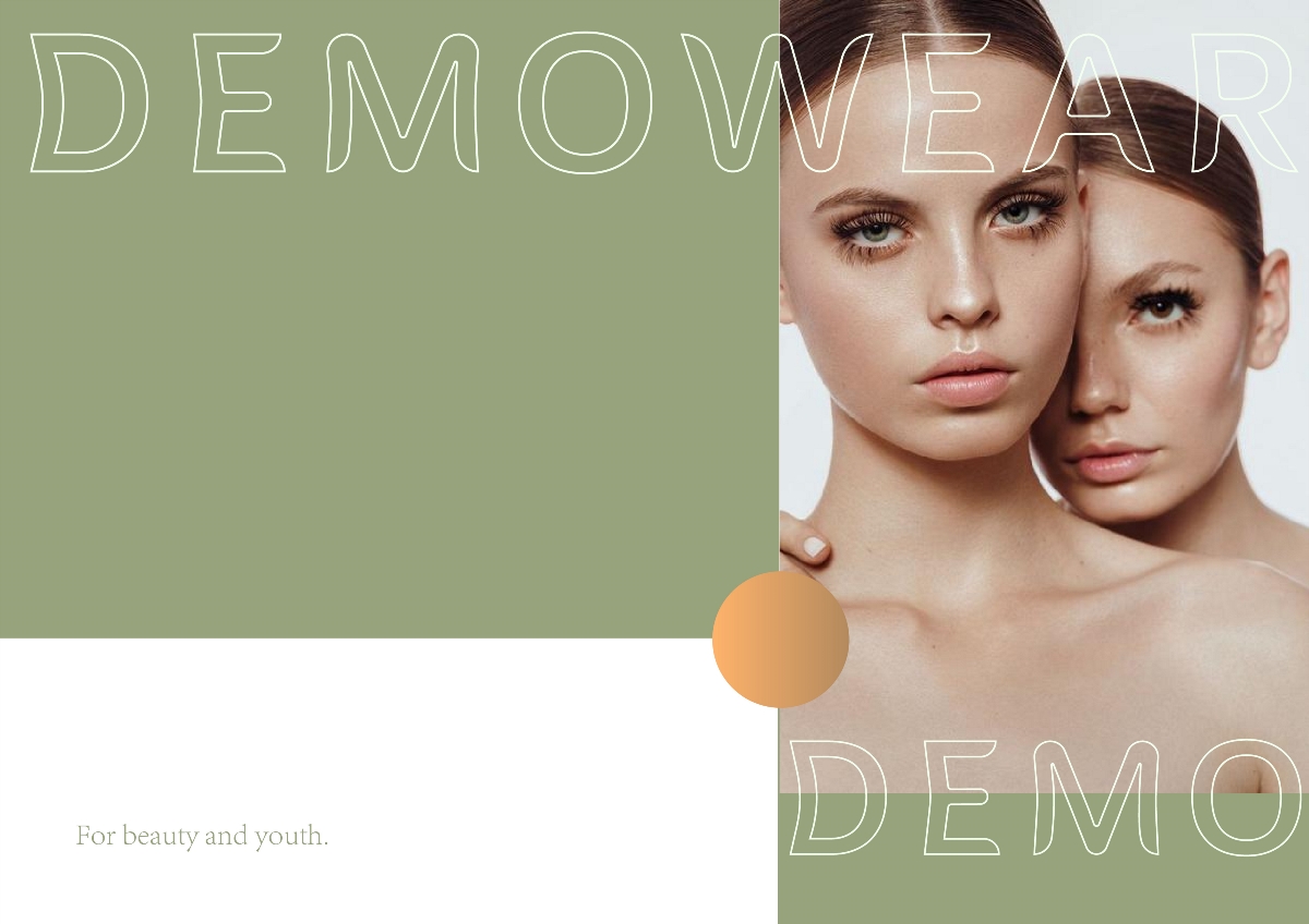 德茉薇尔Demowear美妆品牌logo设计